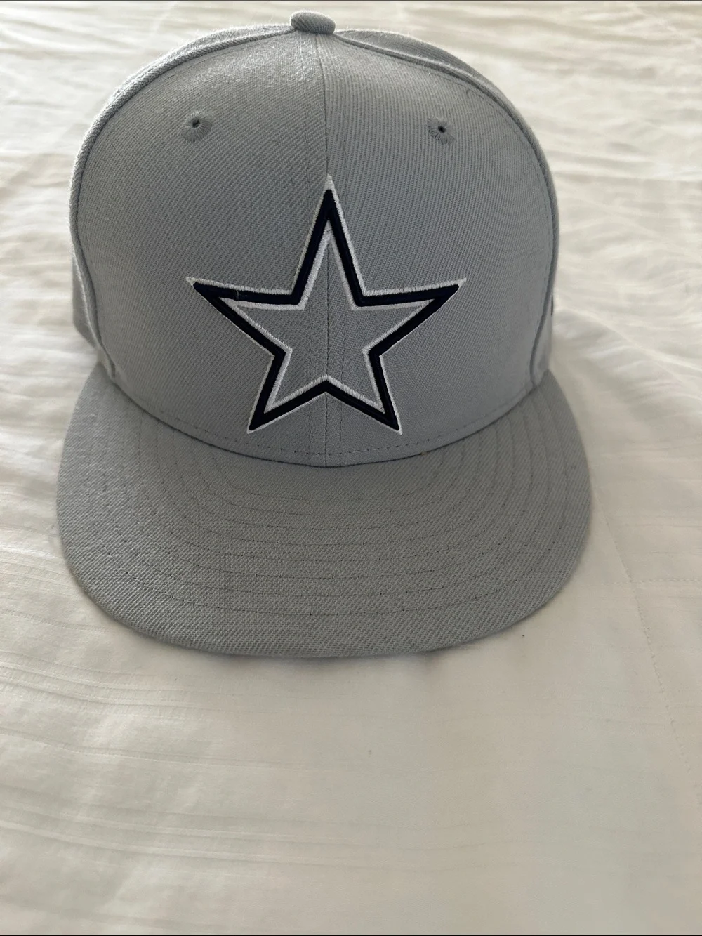 Dallas Cowboys New Era Light Gray Fitted Hat